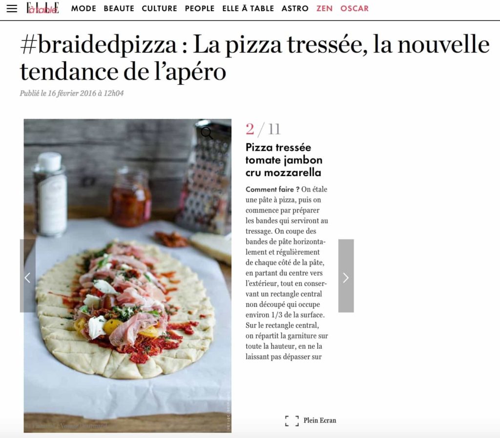 Elle à table - braidedpizza