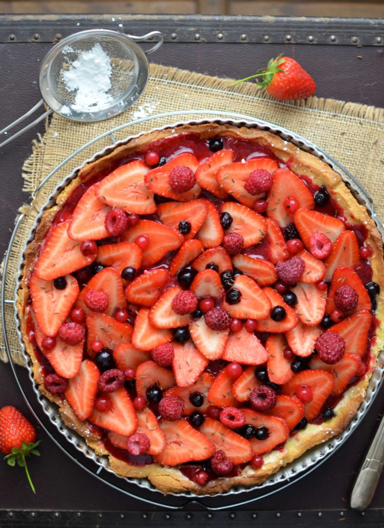 Tarte aux fraises et autres fruits rouges de Philippe Conticini