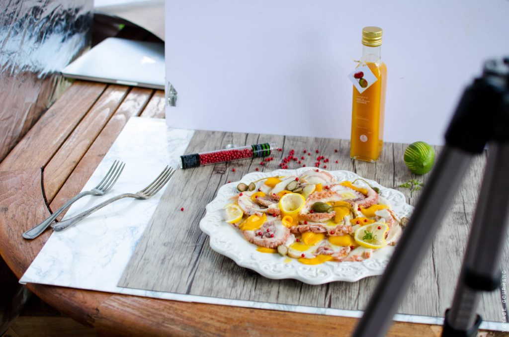 Salade de poulpe à la mangue