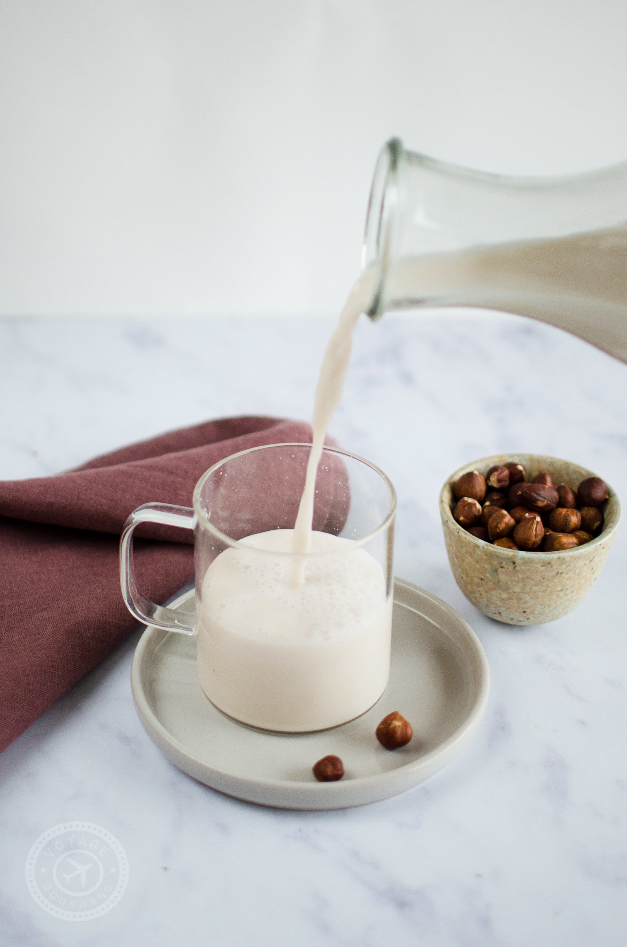 Lait de noisettes gourmand et fait maison