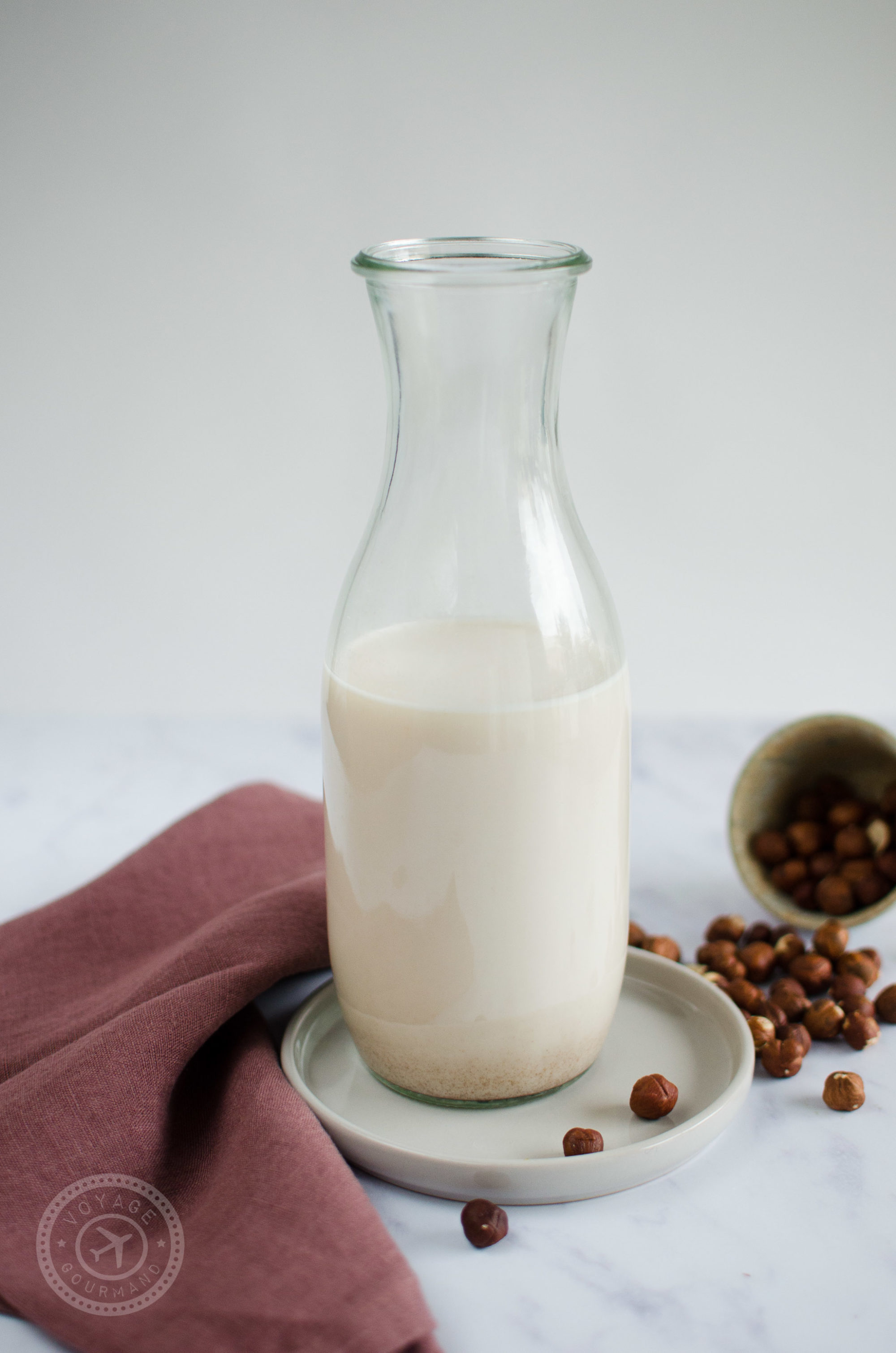 Boisson au lait d'amande et noisette