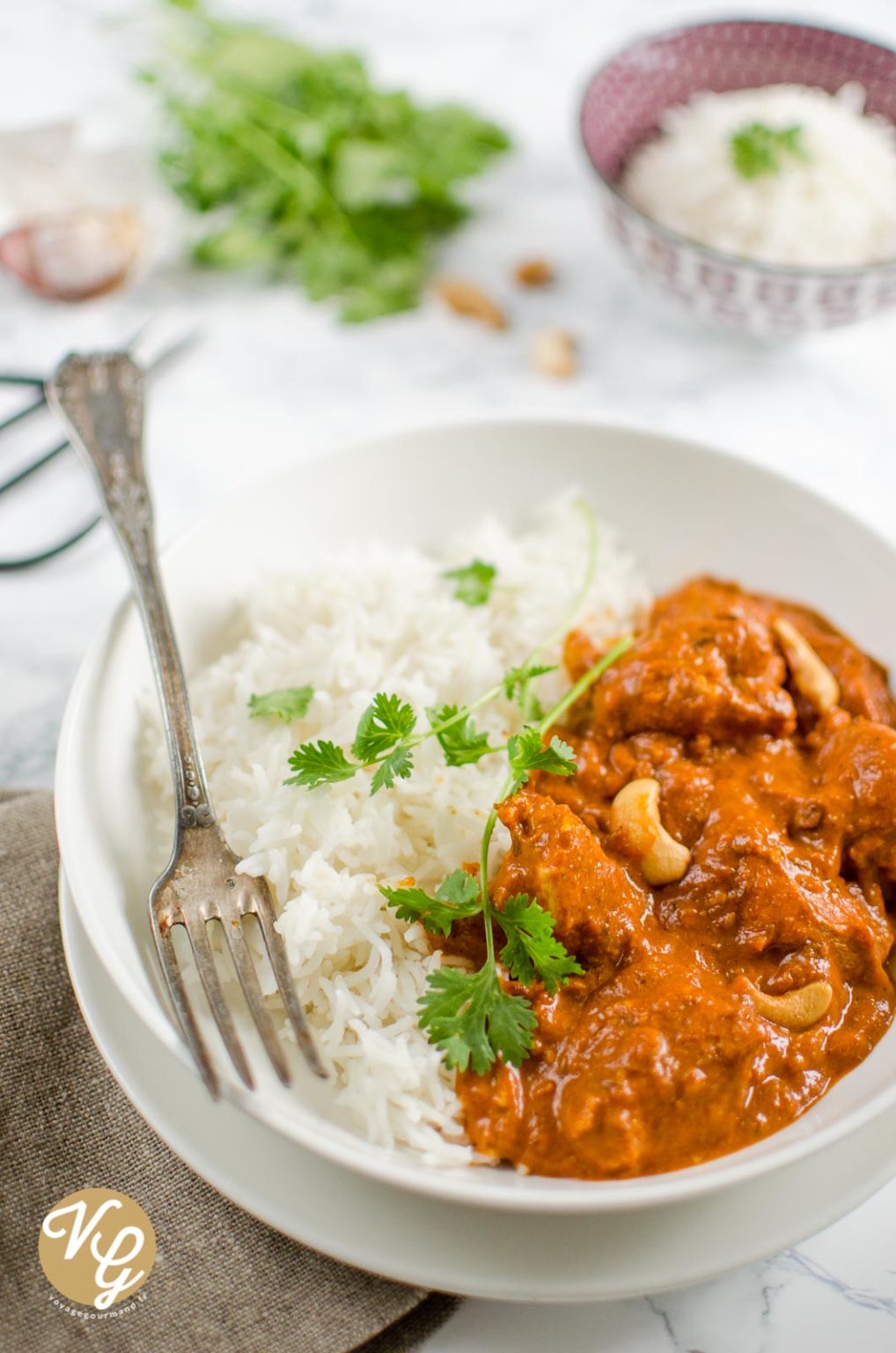 Butter chicken (ou Murgh Makhani) Voyage Gourmand